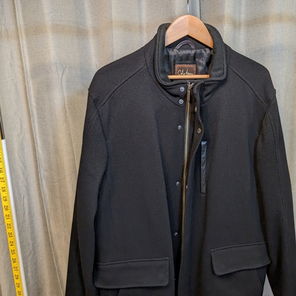 Cole Haan Coat made of 70% virgin wool Size XL in black - Picture 3 of 16